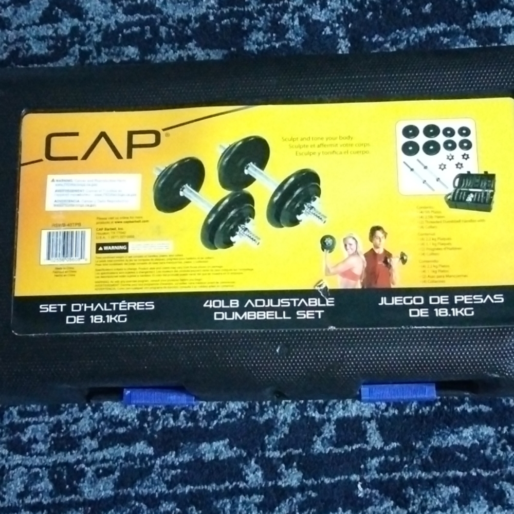 CAP 40lb. Adjustable Dumbbell Weight Set